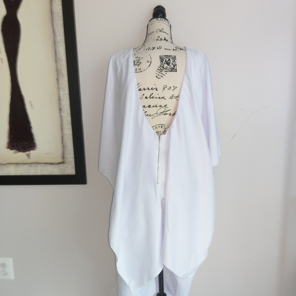 Orderplus Jumpsuit Ruffled with Deep Plunged Back - Picture 5 of 8